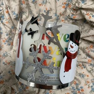 Sonoma Snowman Christmas Candle Holder